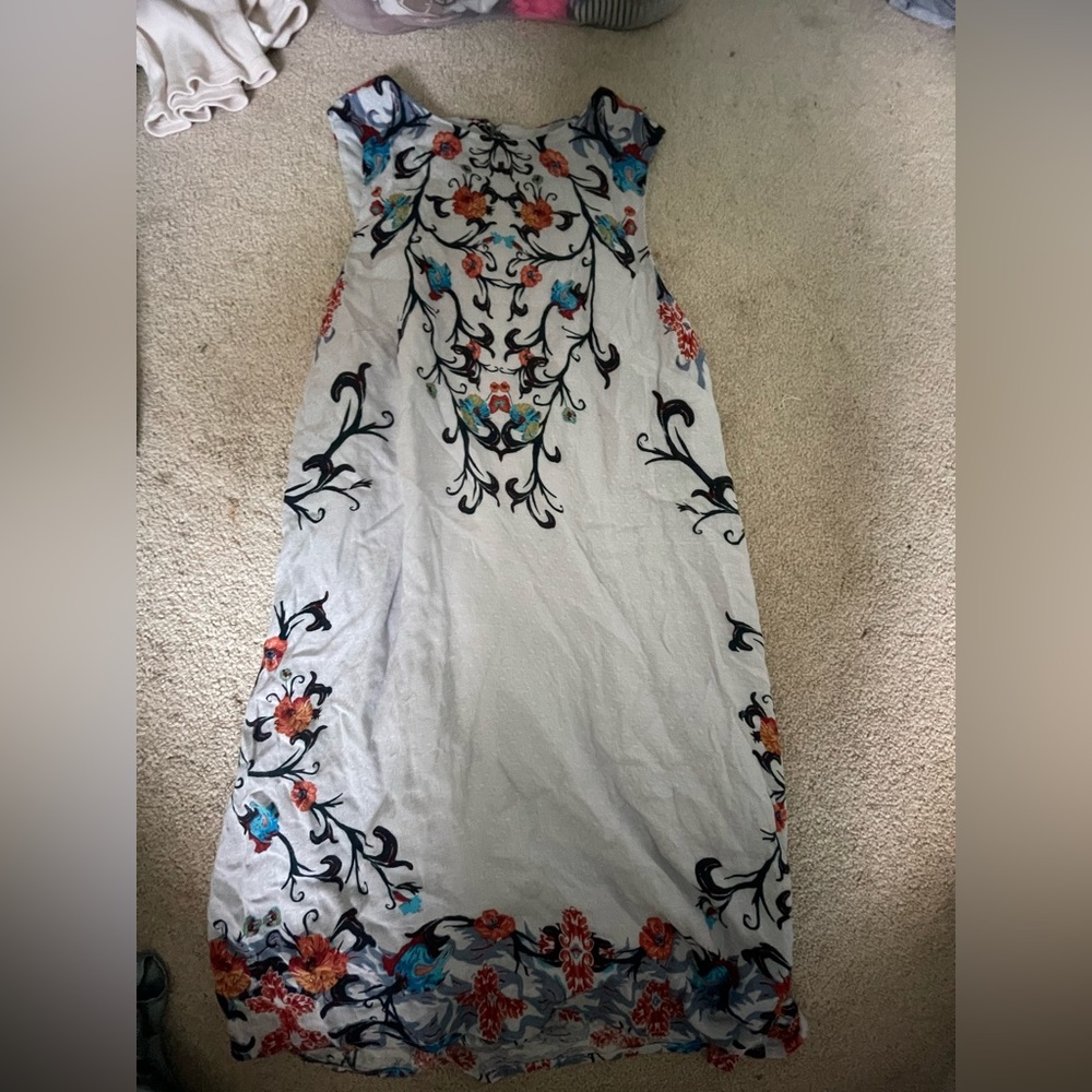 Urban Outfitters Ecote Dress Size Small, Blue/Gray with Floral